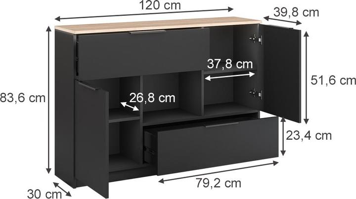 Image du produit Vicco Betti (120 x 30 x 83,5 cm)