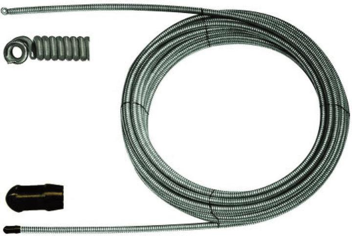 Actual product image Dönges Draw-in spiral steel wire 4-fold twisted draw-in wire with cap/eyelet 10m (15 m)