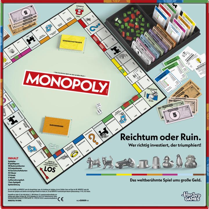 Produktbild Hasbro Gaming Monopoly Classic Refresh (Deutsch)