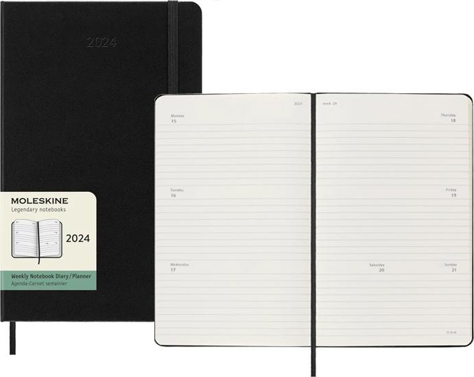 Actual product image Moleskine Business Agenda Hard Cover Weekly (13 x 21 cm, English)