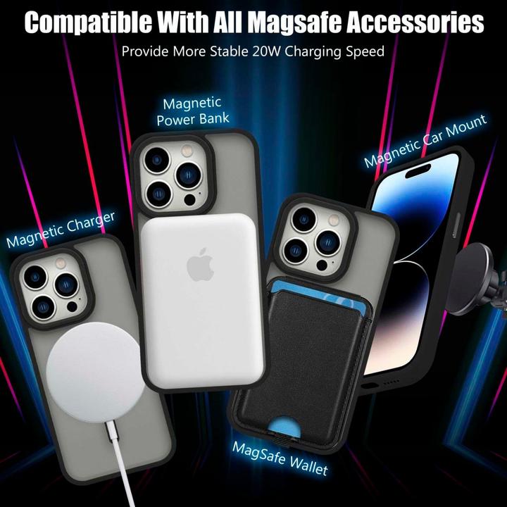 Actual product image Cadorabo Case for Apple iPhone 13 PRO compatible with Magsafe Protective Cover (Apple iPhone 13 Pro)