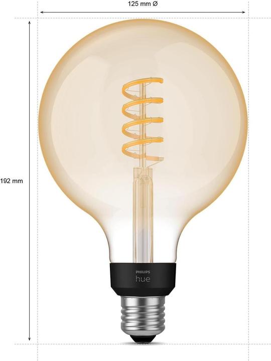 Actual product image Philips Hue Philips E27 single pack Giant Globe (E27, 7 W, 550 lm, 1 x, G)