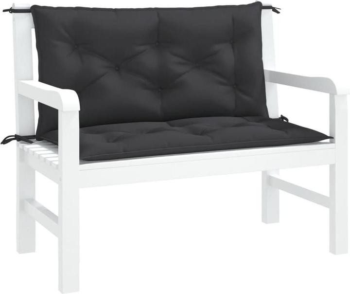 Image du produit VidaXL Coussins de banc de jardin 2 pcs. O x tissu ford (100 x 50 x 7 cm)