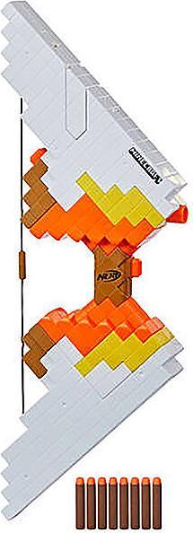 Actual product image Nerf Minecraft motorised sabrewing bow fires darts