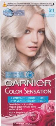 Actual product image Garnier Color Sensational Intense Permanent Colour Cream S11 Dazzling Silver (Ultra Smoky Blonde)