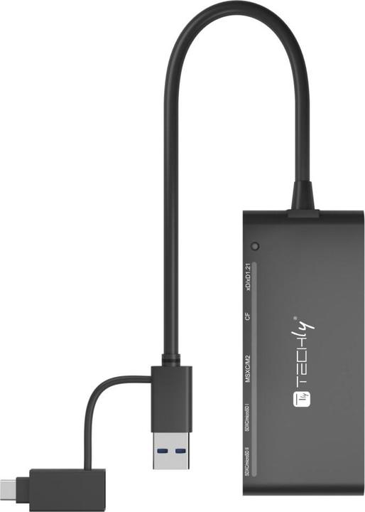 Immagine prodotto Techly Lettore multi-card USB-A e USB-C (Tipo-B)