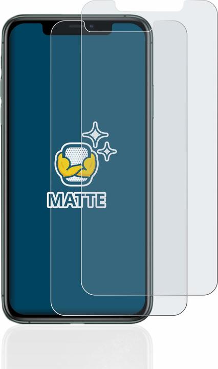 Actual product image BROTECT Anti-glare screen protector matt (2 Piece, Apple iPhone 11 Pro Max)