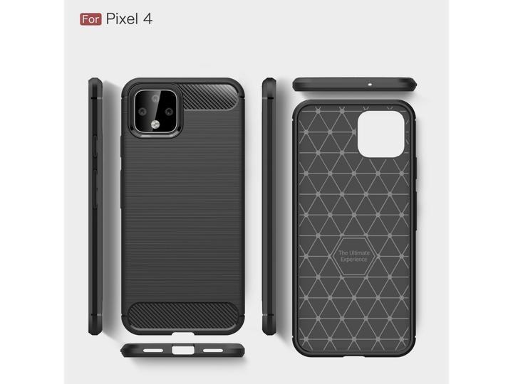 Produktbild Screenguard Google Pixel 4 Hülle Carbon Brushed Soft TPU (Google Pixel 4)