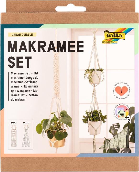 Actual product image Folia Craft set macramé Urban Jungle
