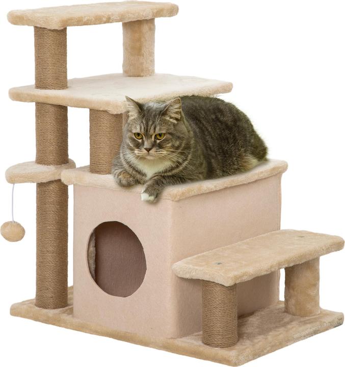 Actual product image PawHut Dog steps with hut (Dog, Cat, Foldable)