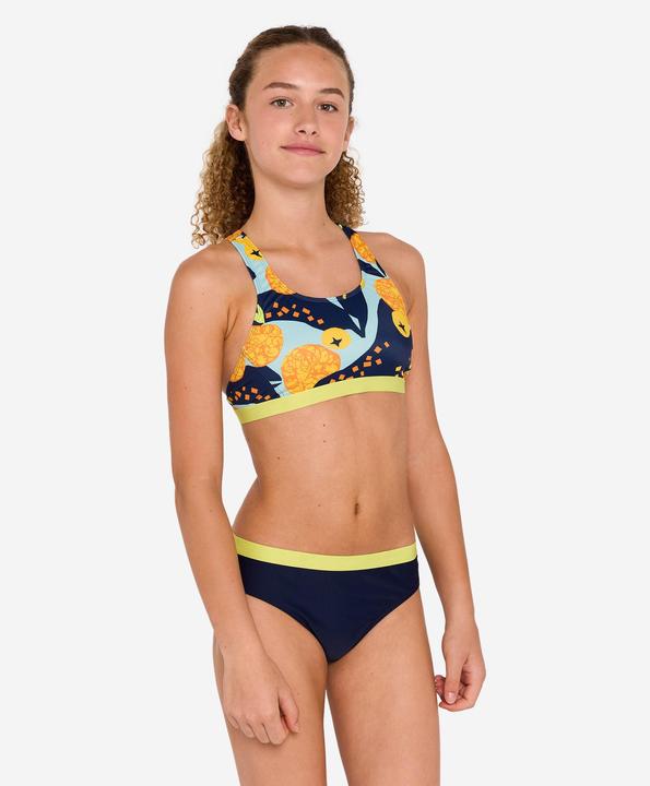 Produktbild Nabaiji Sportbikini Oberteil Mädchen - 100 Vega Hotu orange/grün (122)