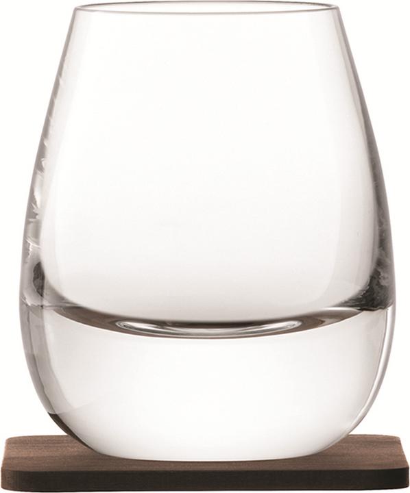 Actual product image LSA Whisky Islay tumbler 250ml - clear and walnut coaster x (2.50 dl, 2 x, Whisky glass)