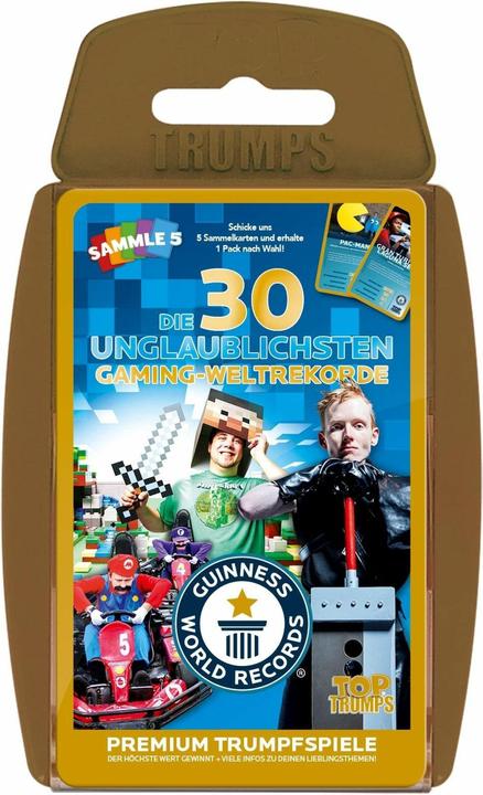 Actual product image Unique Top Trumps Guinness World Records - The 30 most incredible gaming world records (German)