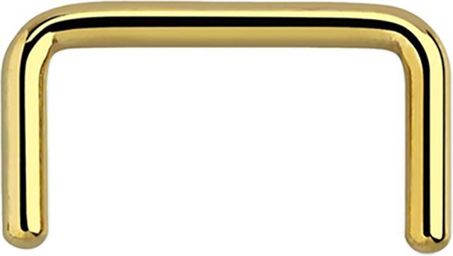 Immagine prodotto Star Piercing Anello per setto U placcato oro (senza ottone, Acciaio chirurgico 316L)