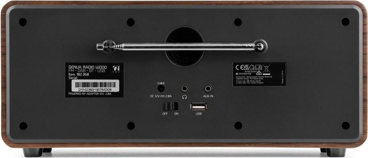 Produktbild Audizio DAB+ Radio Genua Braun, Radio Tuner: FM, DAB+ (FM, DAB+, Bluetooth)