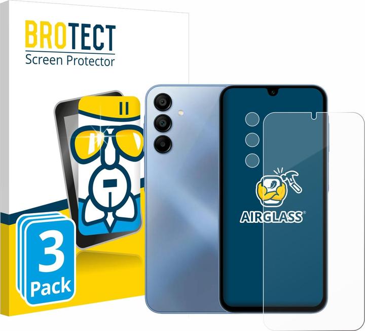 BROTECT Panzerglasfolie (3 Stück, Samsung Galaxy A15 5G)