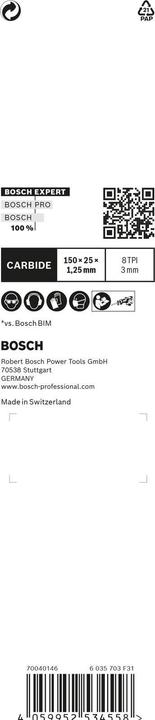 Image du produit Bosch Professional Zubehör Lame de scie sabre EXPERT 'Thick Tough Metal' S 955 CHC, 1 pièce