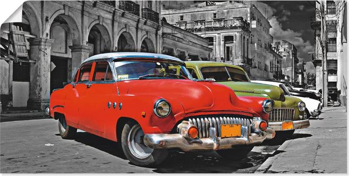 Produktbild Artland Ansicht von bunten Havanna Autos S9EX (100 x 50 cm)