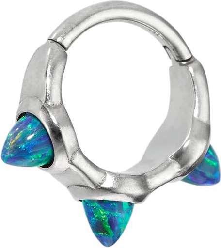 Produktbild Bijouteria Ohrpiercing (Chirurgenstahl 316L, Synthetischer Opal)