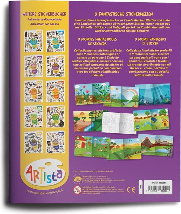 Produktbild Artista Stickerbuch zum Sammeln (9 Welten) (MQ3)