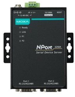 Actual product image Moxa NPort 5210A - Device server - 2 ports (RJ45, RJ45 (1x))