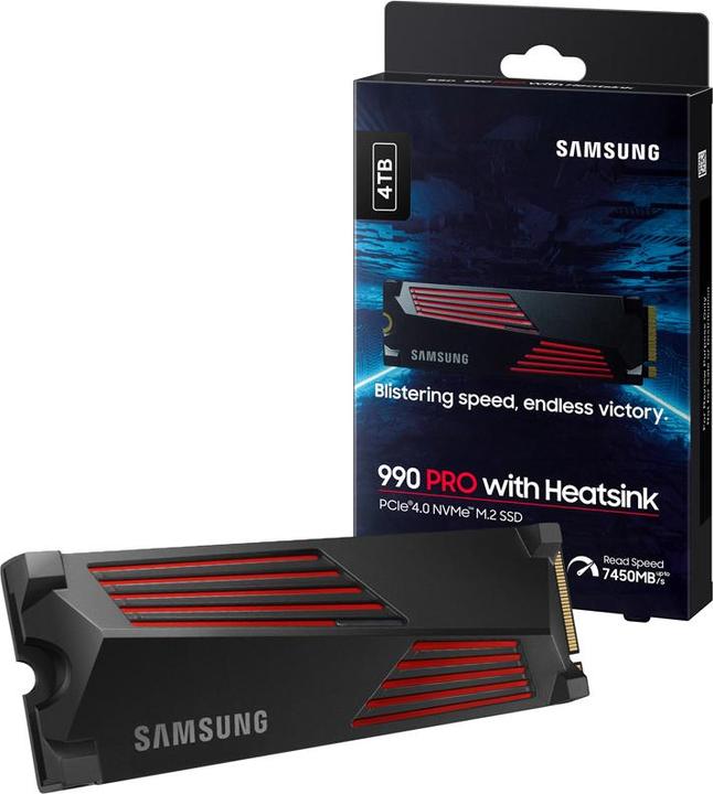 Produktbild Samsung 990 Pro mit Heatsink (4000 GB, M.2 2280)