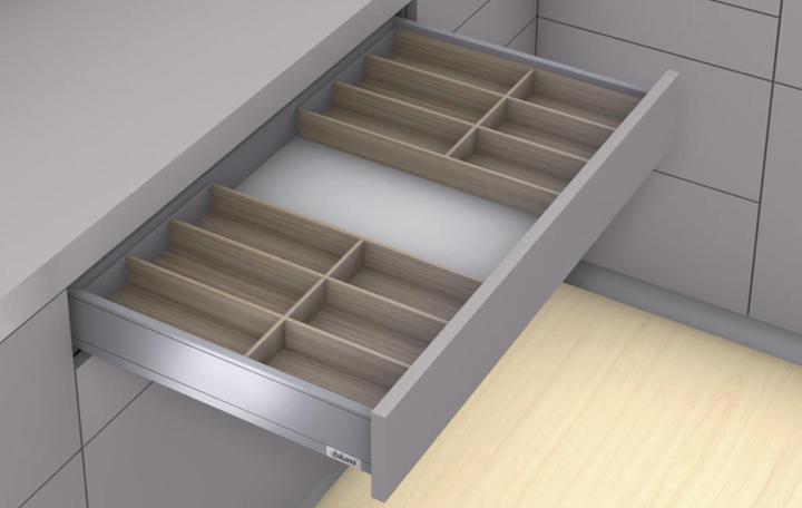 Produktbild Blum Ambia-Line Frontauszugsrahmen Inneneinteilung 271x242x110mm Nebraska Eiche