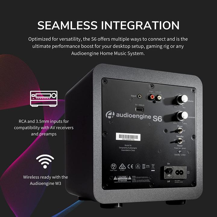 Produktbild Audioengine S6 Powered Subwoofer (1 Stk., 140 W)