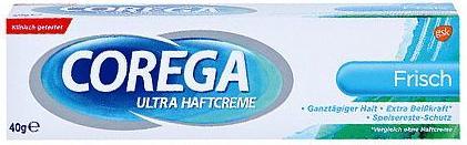 Actual product image Corega Ultra bonding cream strong hold for dentures, 40 g cream