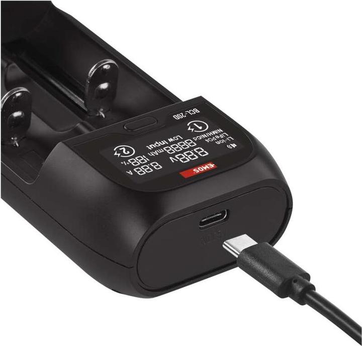 Produktbild Emos Universaler Akku-Ladegerät für Li-Ion Akkus BCL-20D (1 Stk., Ladegerät inkl. Akku)