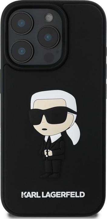Image du produit Karl Lagerfeld Étui 3D Rubber Ikonik pour iPhone 16 Pro Max Noir (Apple iPhone 16 Pro Max)