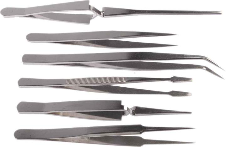 Actual product image Rs Pro 6 piece general purpose tweezers set