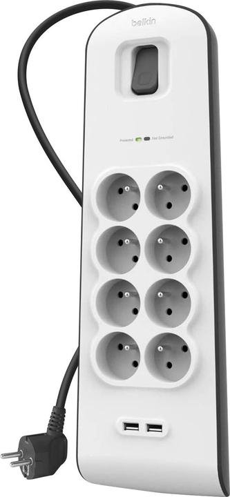 Actual product image Belkin BSV804ca2M 8 AC outputs (8 x, 4-pole, 2 m)