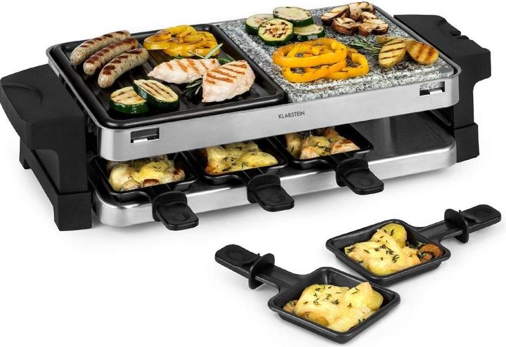 Immagine prodotto Klarstein 2-in-1: piastra grill in alluminio e piastra in pietra naturale