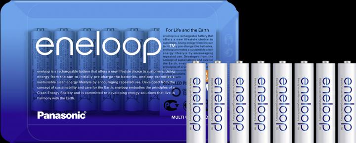 Immagine prodotto Panasonic pacchetto scorrevole eneloop (8 pz., AAA, 750 mAh)
