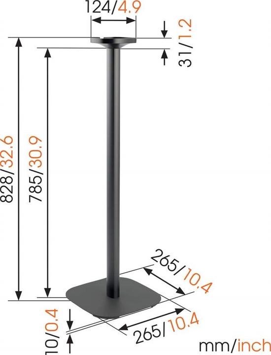 Actual product image Vogels Sound 4301B (1 pcs., Wall installation, Not movable)