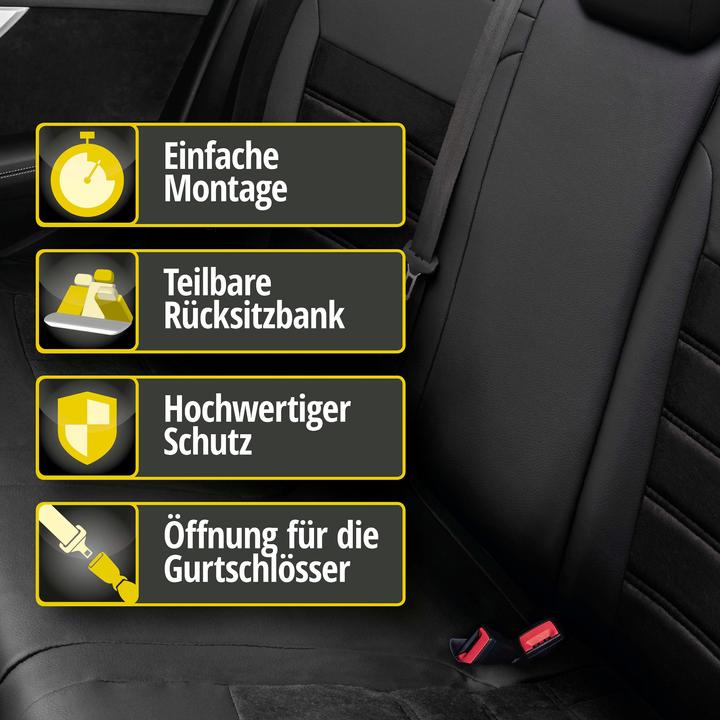 Produktbild Walser Sitzbezug für Opel Corsa D (S07) 07/2006-08/2014, 1 Rücksitzbankbezug