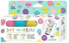 Image du produit Haku Yoka Marqueurs Dot - 5 x Couleurs Pastel (59CP233116) (5 x Couleurs pastel, 18 mm, 5 x)