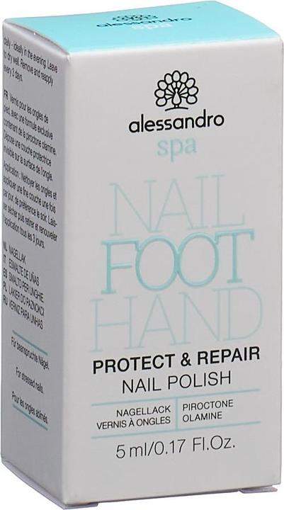 Produktbild Alessandro Spa - Foot Protect & Repair Nail Polish (Transparent, Farblack)