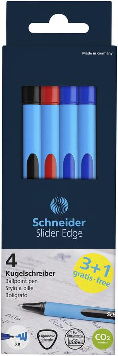 Produktbild Schneider Mix-Sets Kugelschreiber Slider Edge XB (farbsortiert, 4 x)