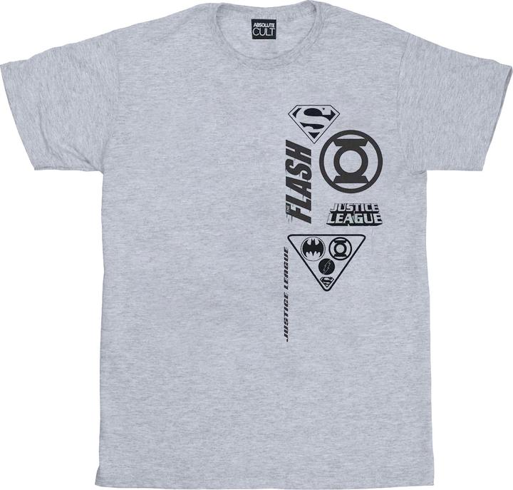 Image du produit - T-shirt JUSTICE LEAGUE CHEST ICONS - Homme (M)