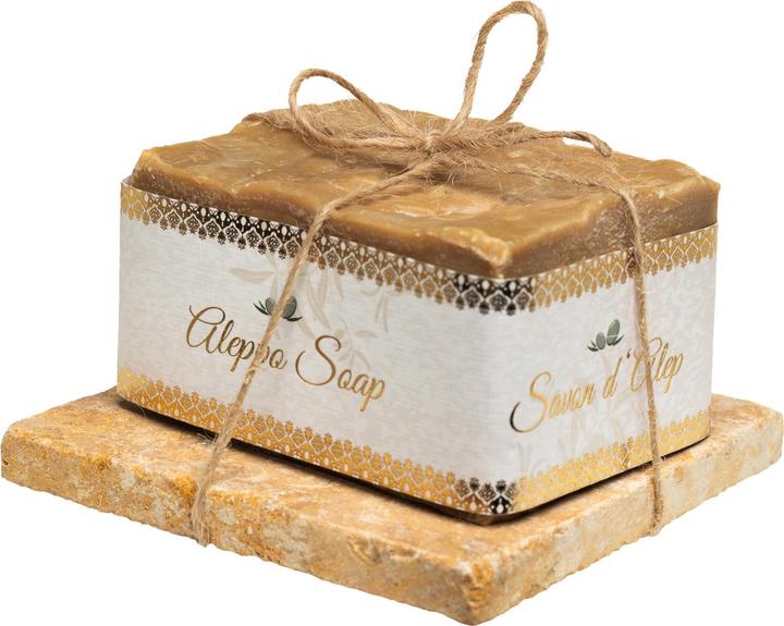Image du produit Natura Punto Savon d'Alep avec porte-savon (Savon dur)