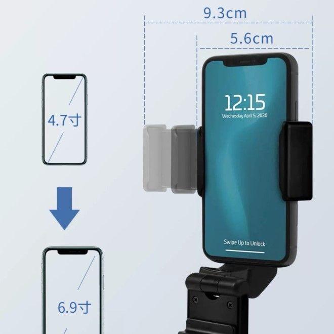 Immagine prodotto MU Classic Supporto da viaggio per smartphone ruotabile a 360 gradi, pieghevole per aereo, camper, treno
