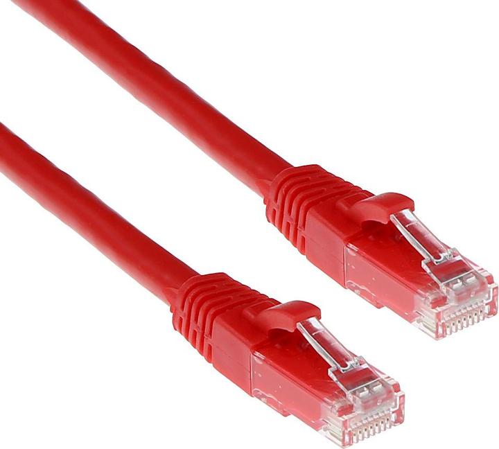Immagine prodotto Cavo patch U/UTP CAT6 rosso da 1 metro snagless con connettori RJ45. Cat6 u/utp snagless rd 1,00m (U/UTP, CAT6, 1 m)