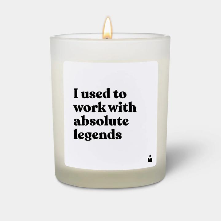 Actual product image Chatty Candles Scented candle Flowery I used to work with absolute legends