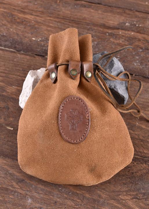 Produktbild Battle Merchant Mittelalterlicher Lederbeutel mit keltischem Kreuz