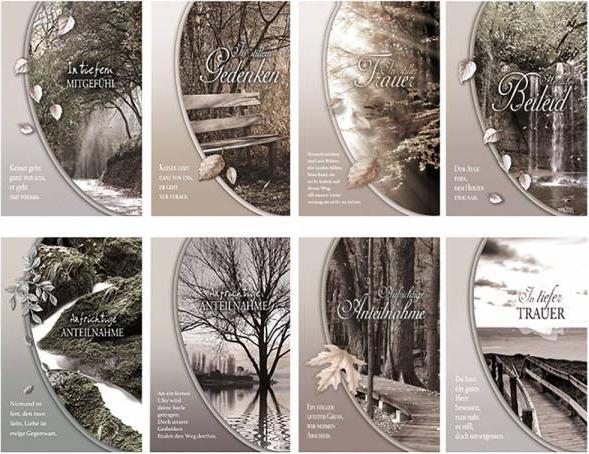 Productafbeelding Magni Rouwkaarten 100 stuks 8 assorti (100 Pcs.)