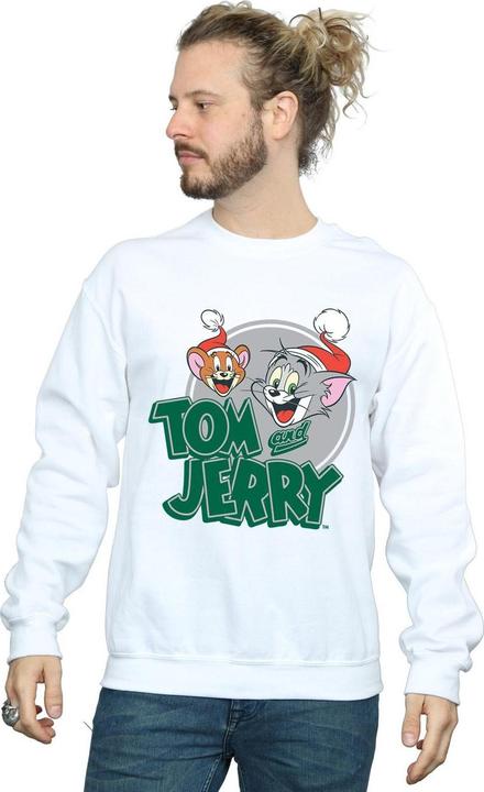 Actual product image Tom & Jerry Mens Christmas Greetings Sweatshirt (XL)