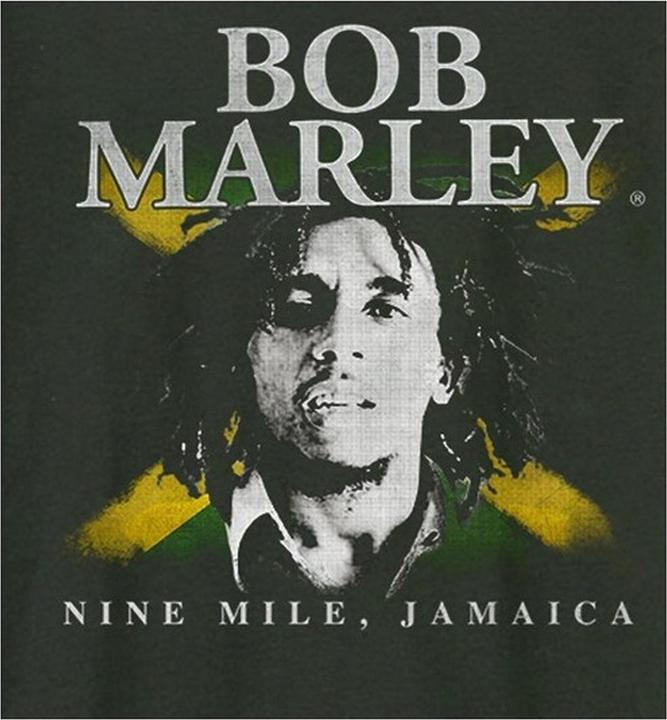 Actual product image Amplified Unisex Adult Bob Marley T-Shirt (S)