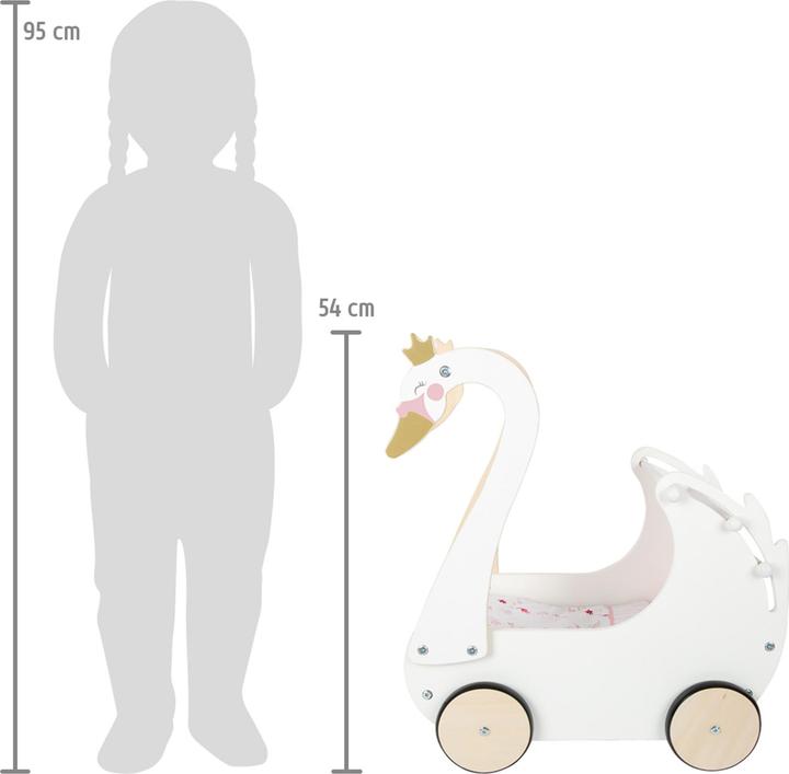 Produktbild small foot Puppenwagen Schwan
